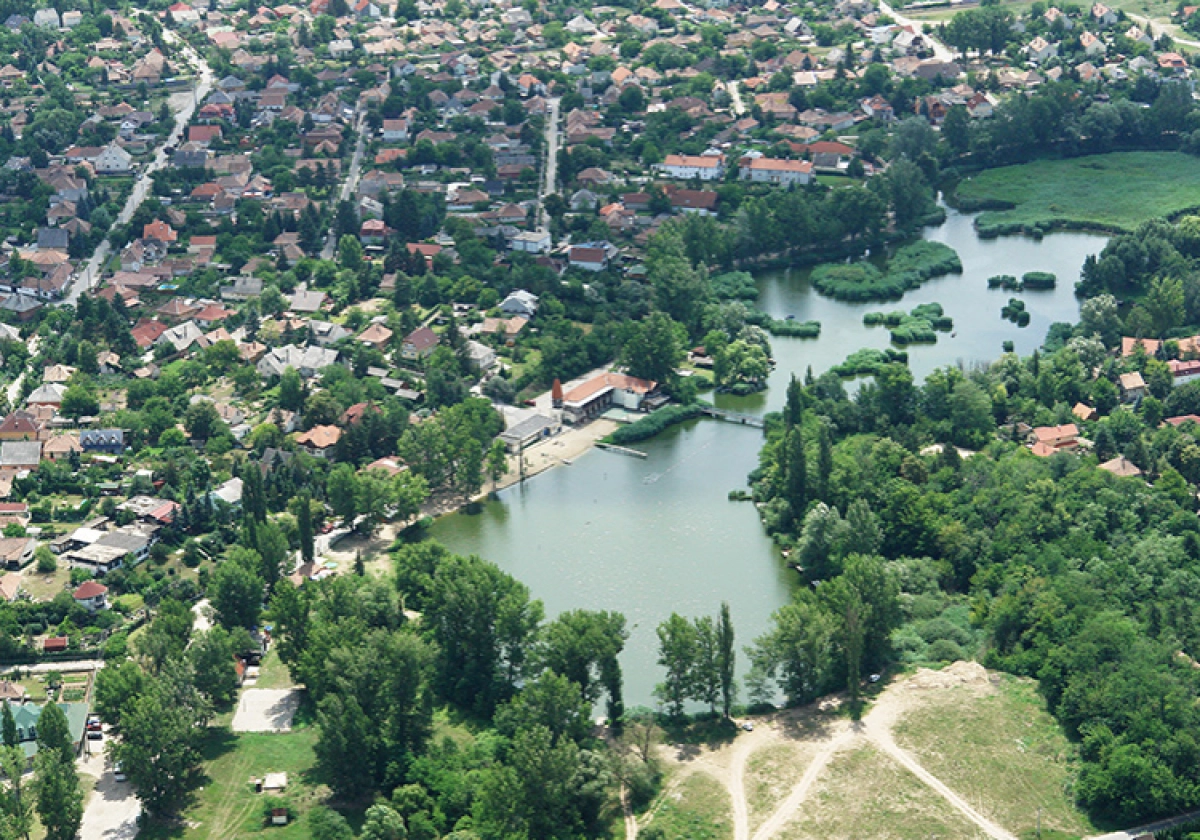 Tóstrand légi felvétel